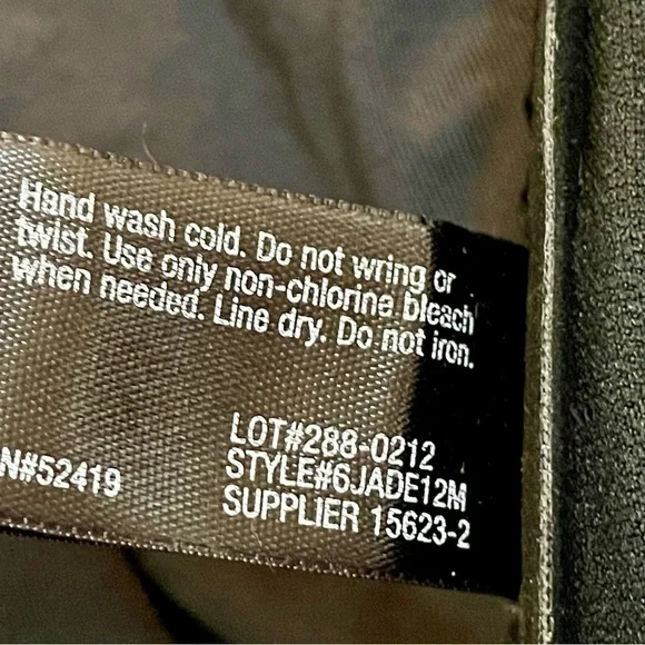 NWT a.n.a. black bathing suit with removable strap size 14 - Picture 7 of 7